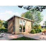 Gartenhaus Gerätehaus Schuppen Pultdach Fichte naturbelassen Holz Garten Dach