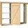 Weka Kaminholzregal Holz 249,4 x 50 x 211 cm graugrün/eiche hell