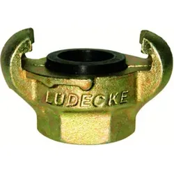 Lüdecke Klauen-Gewindekupplung DIN 3489, Temperguss, IG 1", SW41