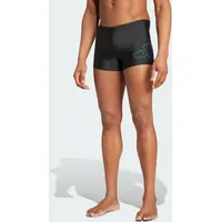 Adidas Big Bars Boxer-Badehose Black / Bright Royal XS