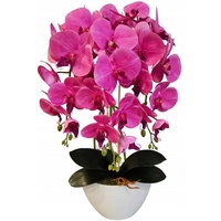Kunstblume Künstliche Orchidee im Topf, rosa Orchidee 53 cm, Sarcia.eu