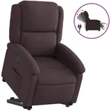 vidaXL Relaxsessel mit Aufstehhilfe Elektrisch Polyester 47 x 0 x 0 cm Braun