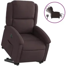 vidaXL Relaxsessel mit Aufstehhilfe Elektrisch Polyester 47 x 0 x 0 cm Braun