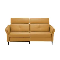 Kollektion Kraft Ledersofa 3-Sitzig Cedrik ¦ gelb ¦ Maße (cm): B: 198 H: 101 T: 95