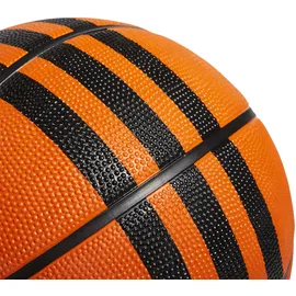 adidas Unisex 3-Stripes Rubber X3 Basketball Recreation Ball, Basketball Natural/Black/Gold Metallic, 5