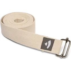 Yogagurt Asana Belt, Schiebeschnalle Baumwolle natur EINHEITSGRÖSSE