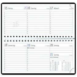 Tisch-/Taschenkalender Wire-O, Tucson schwarz