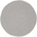 myfelt - Linéa Filzkugelteppich, Ø 140 cm, naturweiß