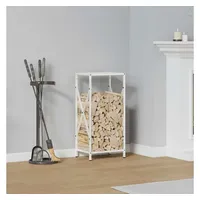 vidaXL Brennholzregal 34 x 25 x 70 cm Weiß