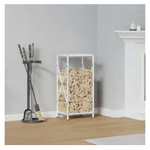 vidaXL Brennholzregal 34 x 25 x 70 cm Weiß