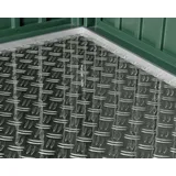 Hörmann Aluminium-Riffelblechboden 0,00 x 0,00 x 0,00 m Silber