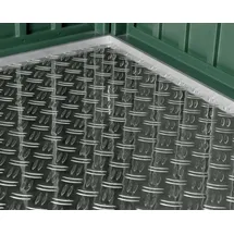 Hörmann Aluminium-Riffelblechboden 0,00 x 0,00 x 0,00 m Silber