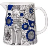Arabia Teekanne aus der Pastoraali Kollektion, mit Pastoraalimotiven, Material: Keramik, Farbe: blau/weiß, Fassungsvermögen: 100ml, 1026264