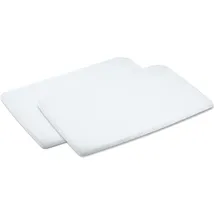 Maxi-Cosi Swift Reisebett-Spannbettlaken, 2x Babybett Bezug für die Neugeborenen-Matratze des Maxi-Cosi Swift Kinderbett, Weiß