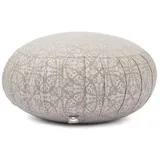 Bodhi Maharaja Collection: Meditationskissen ZAFU, 38 x 20 cm Raja, taupe/silber grau No Size