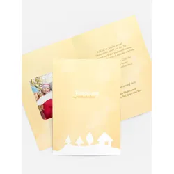 Weihnachten Einladungskarten selbst gestalten mit Spruch und Fotos im Onlinedesigner bei Meine-Kartenmanufaktur.de