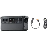 DJI Power 1000, 1024 Wh Solargenerator, Autoladestecker-zu-SDC-Kabel (12 V/24 V), LFP-Zelle, Schnellladung (70 Min.), 2200 W, für Camping & Wohnmobile, Off-grid.