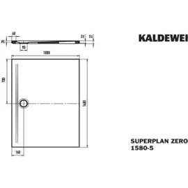 Kaldewei Superplan zero Duschwanne 358047980668 100x140cm, Wannenträger extraflach, warm grey 10