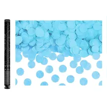 Partydeco Konfettikanone 60 cm Blau
