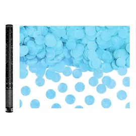 Partydeco Konfettikanone 60 cm Blau