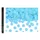 Partydeco Konfettikanone 60 cm Blau