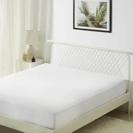 Amazon Basics Matratzenüberzug Anti-Milben Wasserdicht 140 x 200 cm Weiß