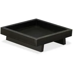 Relaxdays Zen Garten, mit Buddha, Steinen, Sand, Räucherstäbchen & Teelichthalter, Entspannung, Feng Shui Deko, schwarz