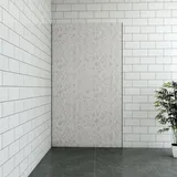 Stein Grau Duschrückwand Alu Duschrückwände Fliesenersatz Ecklösung Duschabtrennung ohne Profil