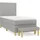 vidaXL Boxspringbett 100 x 200 cm Hellgrau
