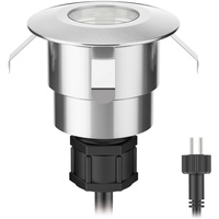 Ledscom.de LED Bodeneinbauleuchte ATRIA für außen, IP65, edelstahl, rund,