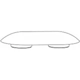 Pressalit Sitzring-Puffer A4074 oval, grau, für Sway D