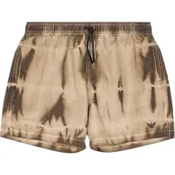 Emporio Armani für Herren. EM000583_AF12363 Beigefarbener Badeanzug (L), Strandbekleidung, Polyester