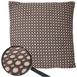 Zierkissen Gold, Sofakissen Deko-Kissen mit Füllung, braun Glanz-Effekt 40x40cm
