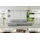 altdecor Ecksofa Olea-L2-S Samt mit Schlaffunktion 3-Sitzer Creme