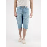 Lerros Long-Bermuda für Herren - Light Blue Used Wash - 34