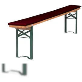 TexDeko Bankauflage 220 x 25 x 2 cm rot 1 St.