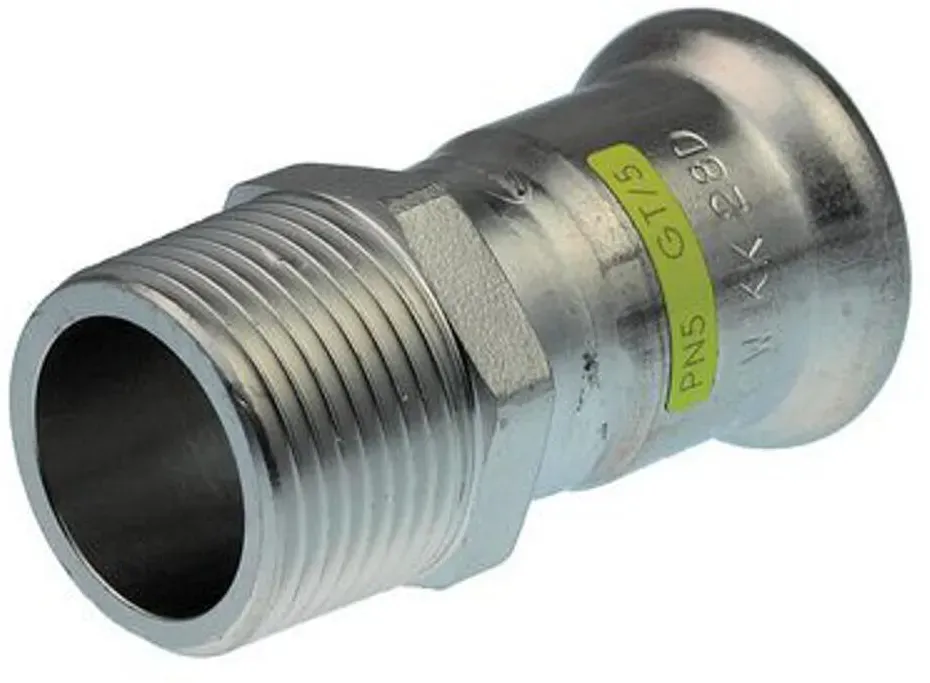 Logafix Edelstahl Gas Übergangsstück i/a 28xR1 M-Presskontur