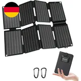 ELECAENTA 25W ETFE Tragbar Solar Ladegerät, Taschenformat Mini Faltbares Solarpa