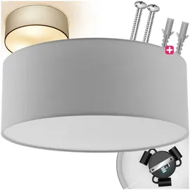 Tectake tectake® Deckenleuchte, Stahlgestell, 40 W, für bis zu 3 Glühbirnen, 40 x 15,5 cm