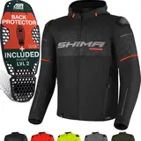 SHIMA Drift+ Motorradjacke Schwarz/Rot 4XL