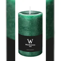Wiedemann Kerzen Durchgefärbte Stumpen Kerze 13 cm Seegrün