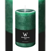 Wiedemann Kerzen Durchgefärbte Stumpen Kerze 13 cm Seegrün