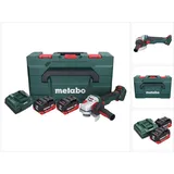 Metabo Metabo, WVB 18 LTX BL 15-125 Quick Akku Winkelschleifer 18 V 125 mm Brushless + 2x Akku 10,0 Ah + (125 mm)