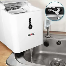 Duronic ICM120 Eiswürfelmaschine | 9 Eiswürfel in 7 min | 1,5 L Wassertank | 600 g Kapazität | 120W,