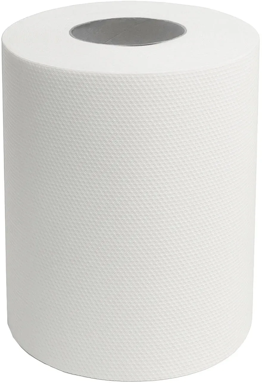 Papierhandtuchrolle 19cm für Innen und Außenabwicklung 2 lagig aus 100% Cellulose, 6 Stk.