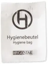 Hygostar® Hygienebeutel, im Verkaufs-Tray, reißfestes LDPE 556119 , 1 Karton = 10 Packungen à 100 Stück