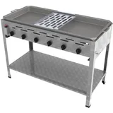 ChattenGlut, Gasgrill, Gasbräter 6-flammig mit Reibekuchen Auflage (27 kW)