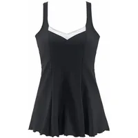 LASCANA Badekleid Damen schwarz-reinweiß Gr.40 Cup D