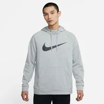 Nike Dri-FIT Trainings-Hoodie Herren dk grey heather/black S