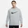 Nike Dri-FIT Trainings-Hoodie Herren dk grey heather/black S